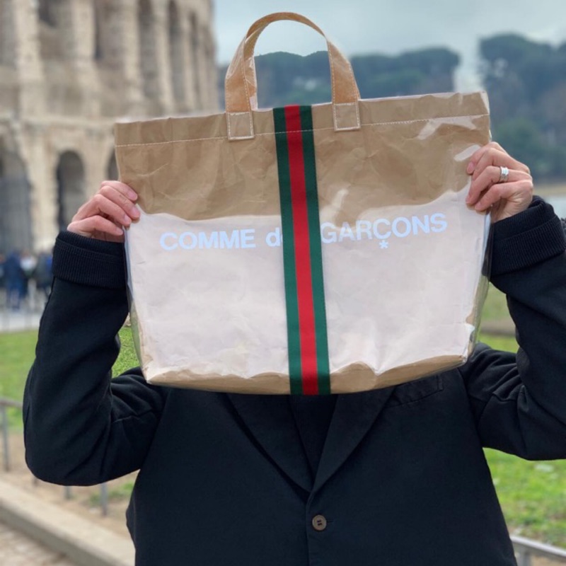 cdg gucci tote bag