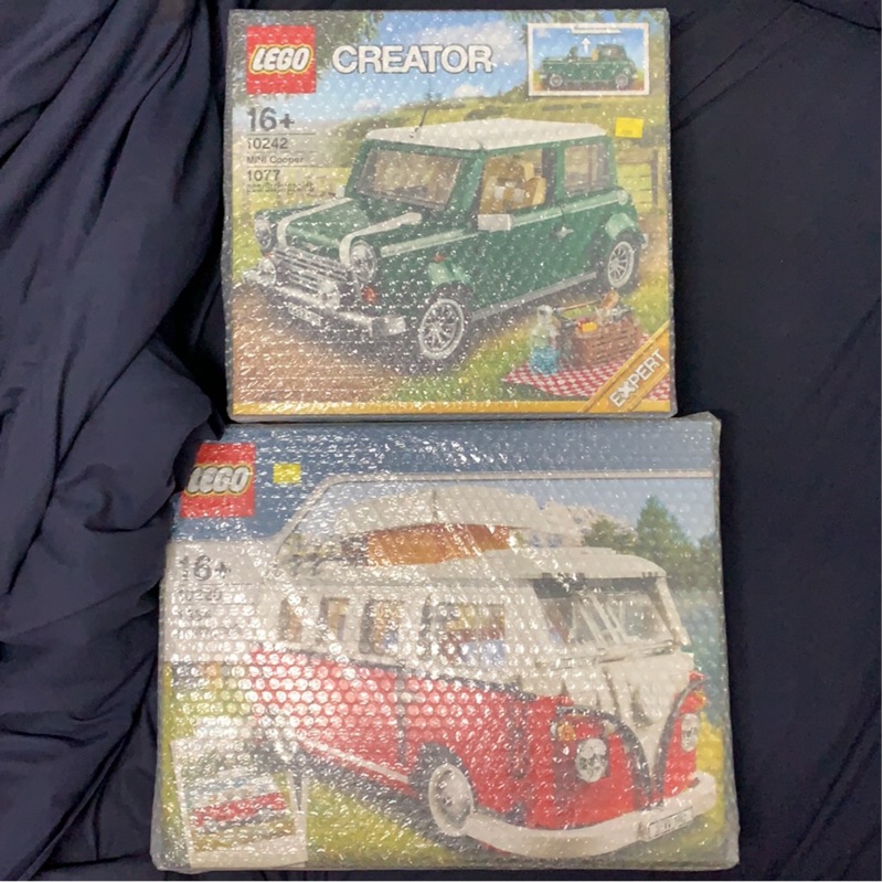 樂高LEGO 10242 &amp; 10220 CREATOR系列 MINI COOPER 經典野餐車、福斯T1 露營車