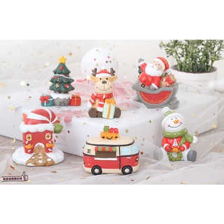 📣[開立發票臺灣賣家]創意zakka工藝品 模擬聖誕樹 模擬雪人 模擬麋鹿 微景觀擺件 盆栽裝飾 多肉植物 迷你園藝