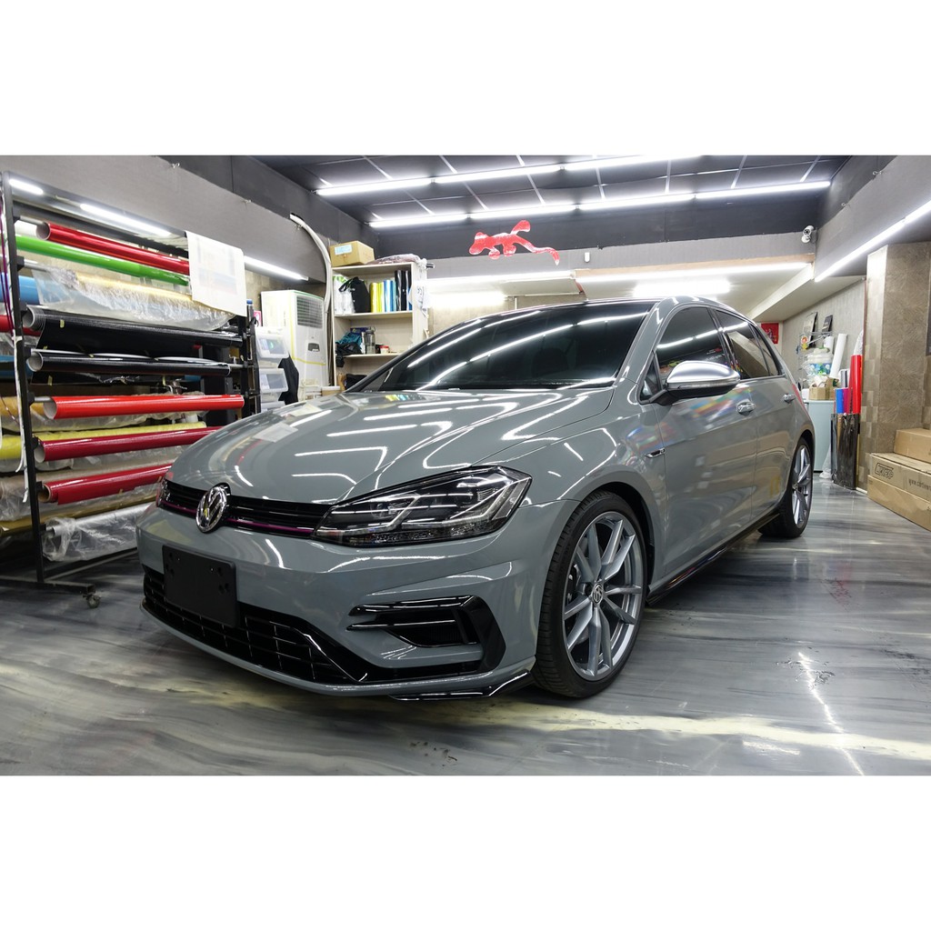 福斯vw Golfr 全車水泥灰全車犀牛皮全車包膜全車貼膜全車改色車頭犀牛皮suntek 3m Gti 蝦皮購物