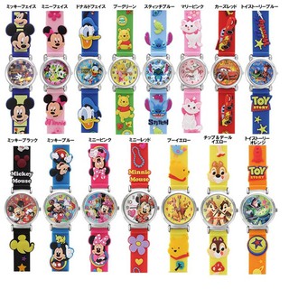 現貨 日本 正品 迪士尼 卡通錶 兒童 手錶 米奇 米妮 維尼 奇奇蒂蒂 玩具總動員 史迪奇 Poupee代購