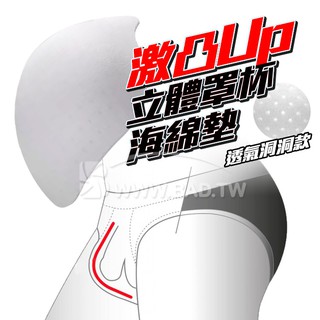 壞男BF《激凸Up立體罩杯海綿墊 (白) -透氣洞洞款》泳、內褲專用3D立體罩杯