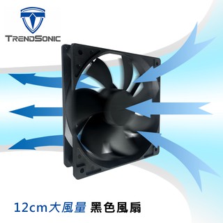 TrendSonic 12CM電腦風扇 12cm 大4PIN +小3 PIN機箱風扇 機殼風扇 電源風扇 現貨