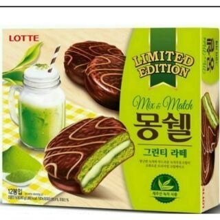 韓國 Lotte樂天夢雪抹茶巧克力派 (12入裝) 巧克力小蛋糕 ~現貨
