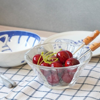 🚚現貨🇯🇵日本製 玻璃切面造型碗 水果碗 小菜 沙拉碗 網美餐具 冰淇淋球 玻璃碗 刨冰碗 雪花冰碗 佐倉小舖