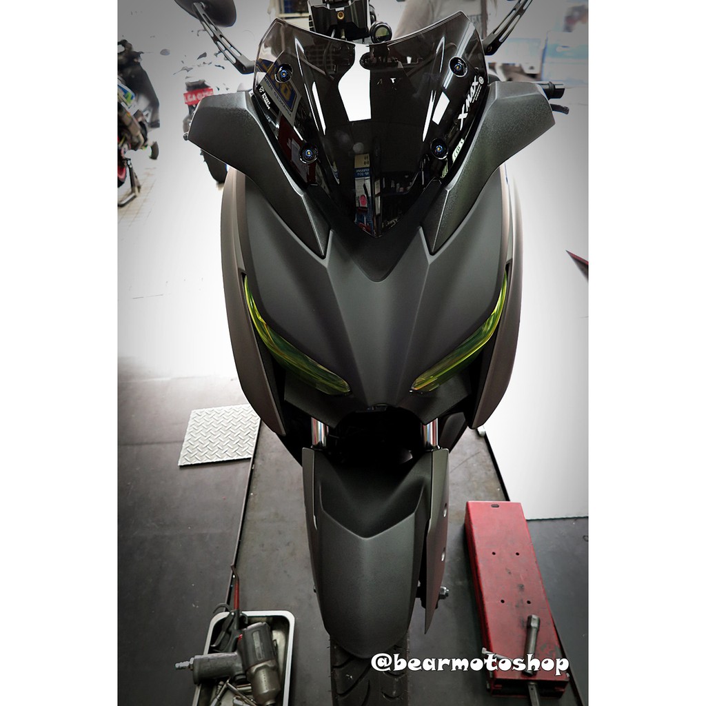 【貝爾摩托車精品店】YAMAHA 原廠 精品 運動風鏡 XMAX X MAX 300 短風鏡 燻黑