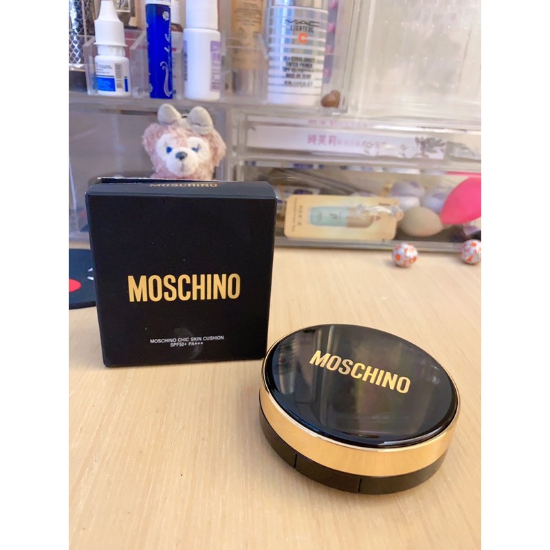 韓國TONYMOLY x MOSCHINO經典黑金版氣墊粉底(色號02自然)