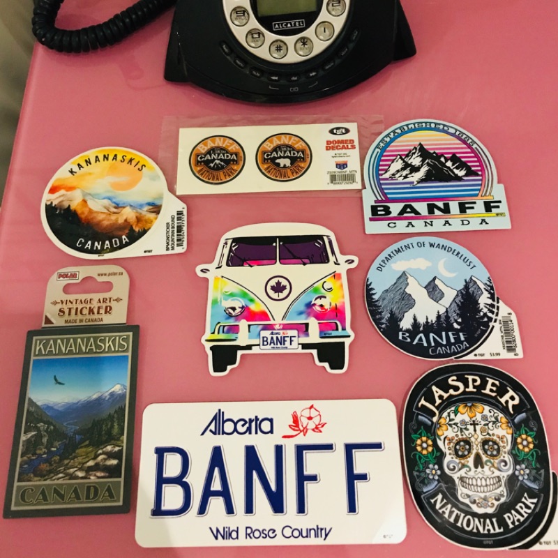貼紙控［加拿大直購］加拿大國家公園貼紙 班夫 Banff 賈斯珀 Jasper Kananaskis 行李箱貼紙 紀念品