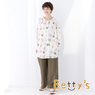 betty’s貝蒂思(15)腰頭刺繡後腰鬆緊寬褲(綠色)