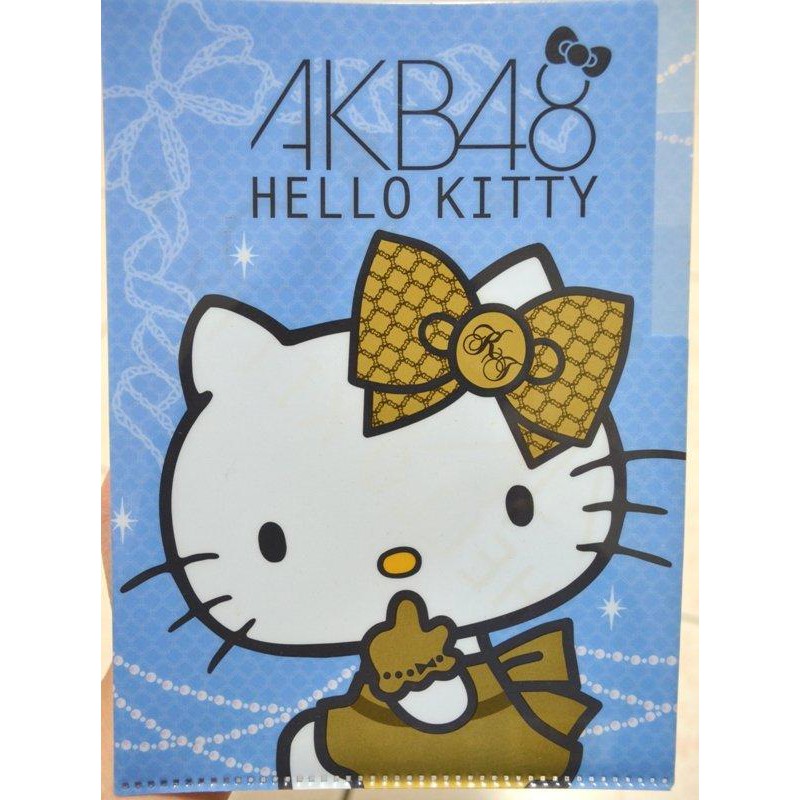 7-11 AKB48 Hello Kitty  三層收納夾