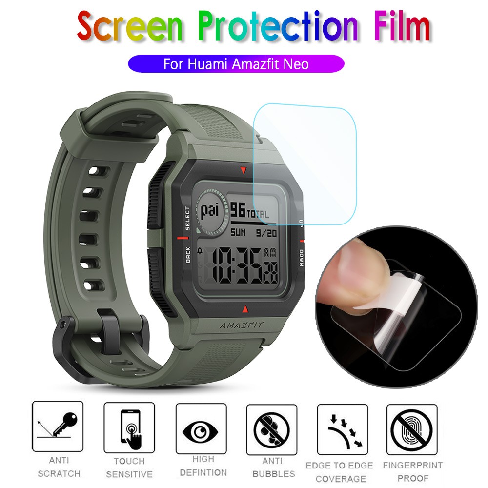 華米amazfit Neo智能手錶屏幕保護膜鋼化玻璃保護膜防指紋更換配件