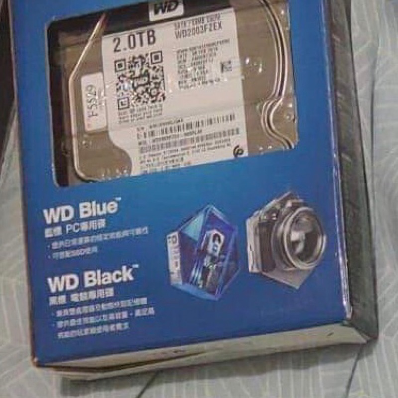 近全新WD 2TB黑標3.5吋電競硬碟WD2003FZEX