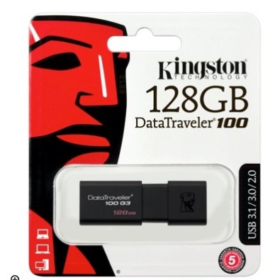 金士頓 DataTraveler 100 G3 128GB USB3.0 隨身碟 (DT100G3/128GB)