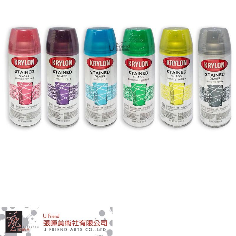 Krylon Stained Glass玻璃噴漆326g(可透視)