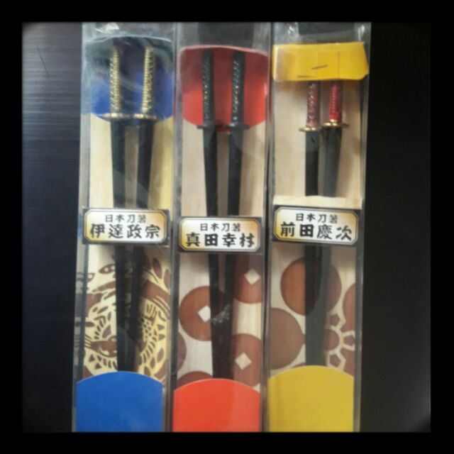 日本戰國大名武士刀造型筷子