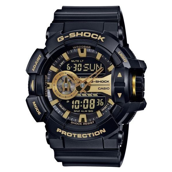 【KAPZZ】CASIO卡西歐G-SHOCK超人氣大多層次錶盤設計搶GA-400GB-1A9