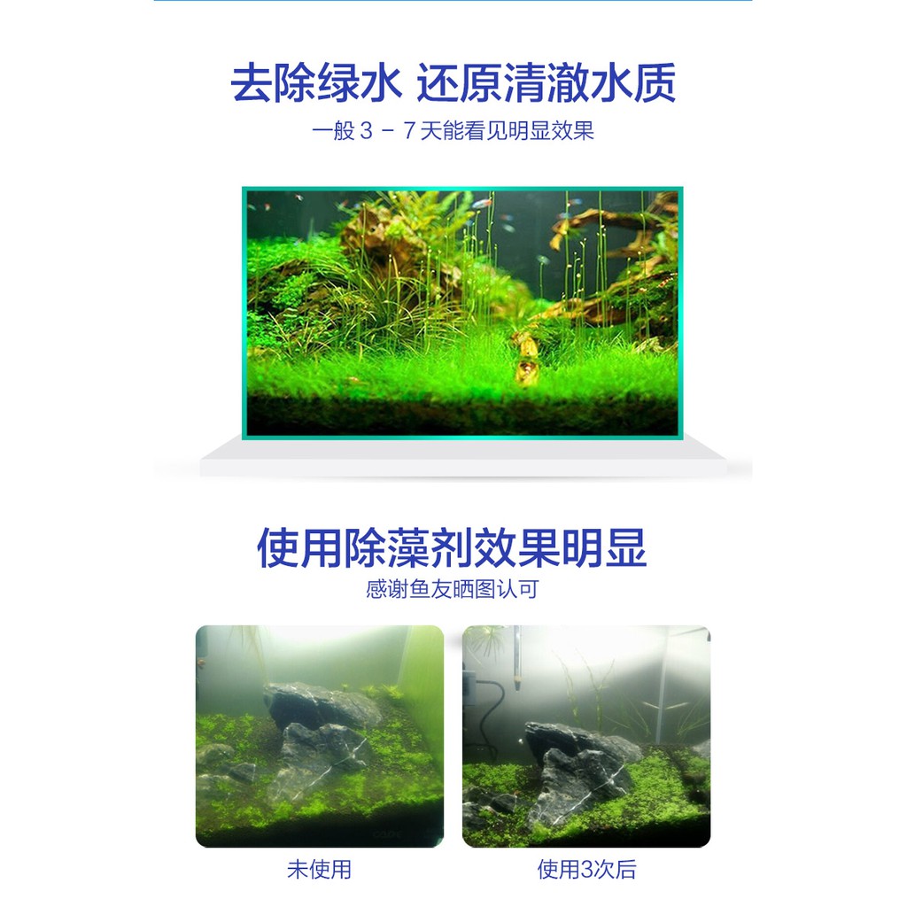 隔天出貨除藻劑魚池除苔劑除藻劑去藻除青苔綠水魚塘除苔素水族箱除藻水除青苔推薦免運