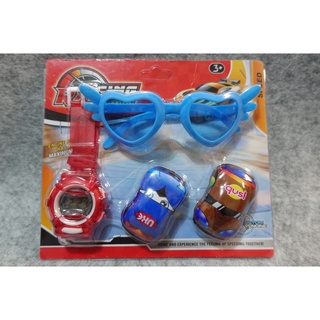 超值遊戲組/驚喜包/電子錶+眼鏡+車子/玩具/幼兒玩具 太陽眼鏡 兒童手錶 兒童眼鏡 兒童車