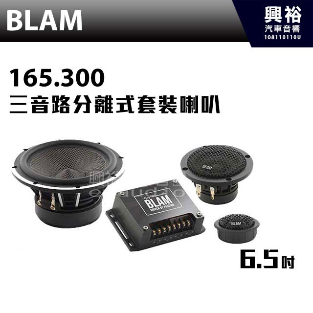 興裕 【BLAM】LIVE 165.300 三音路分離式套裝喇叭