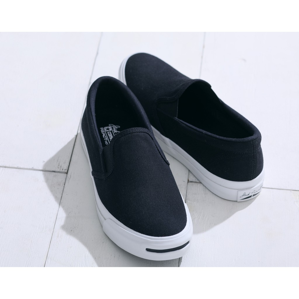 【CHII】日本代購 Converse JACK PURCELL SLIP-ON RH 開口笑 懶人鞋 黑色 直營店限定