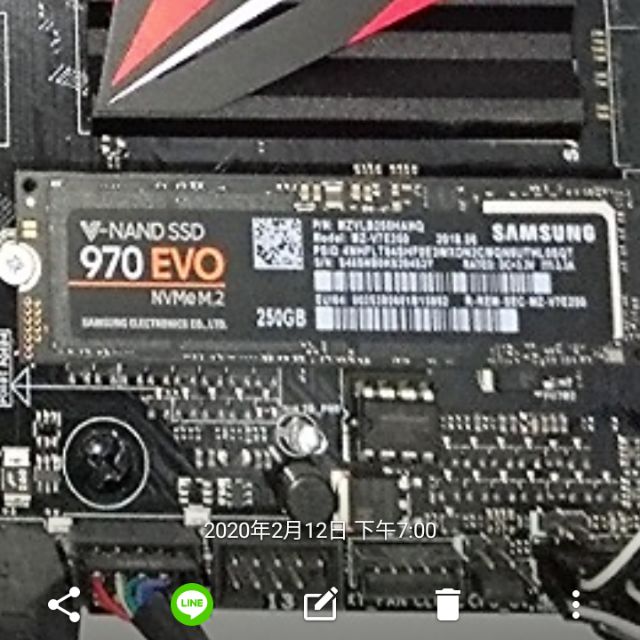 保內 三星 SAMSUNG SSD 250G 970 EVO M.2 PCIe NVMe