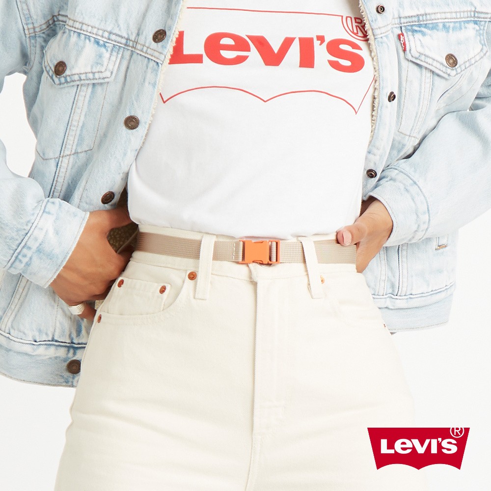 Levis 皮帶 / 潮流釦環設計 / 復古馬卡龍色系 女款 熱賣單品 37460-0194