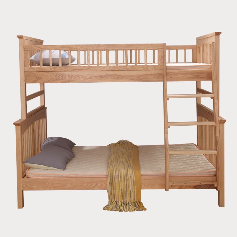 萬達木業 木子母床北歐風實木簡約1.2上下床兒童房可拆分1.5高低雙層床 床架 高架床 高腳床 雙層床架 鐵床架 雙層床