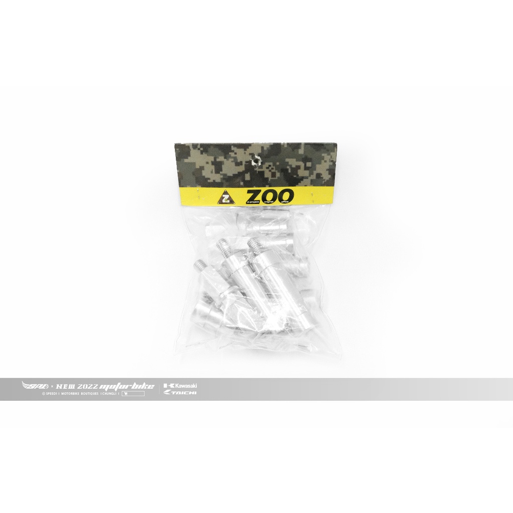 ZOO  小風鏡+前後保桿套管組 ( 白鐵 ) 適用車種  水冷BWS特式板 售價 $2500