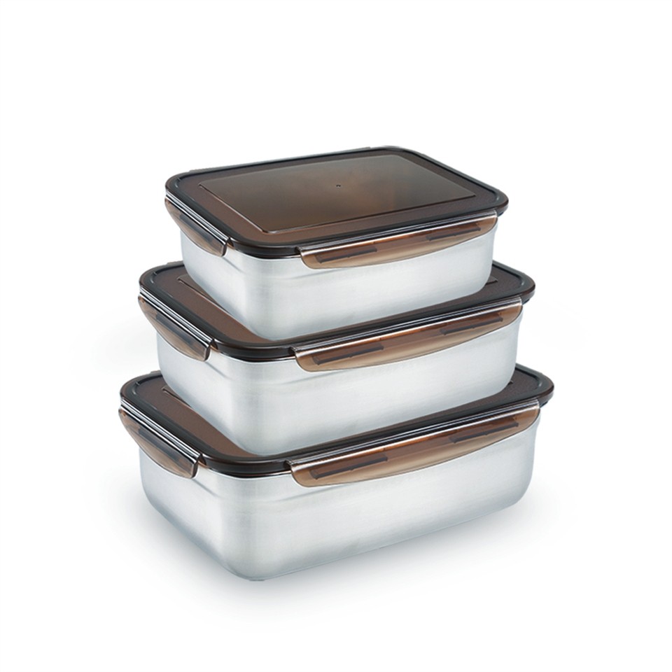 Austin Shine 304不鏽鋼保鮮盒萬用超值組 保鮮盒 304不鏽鋼 保鮮盒萬用超值組 餐盒 水果保鮮盒