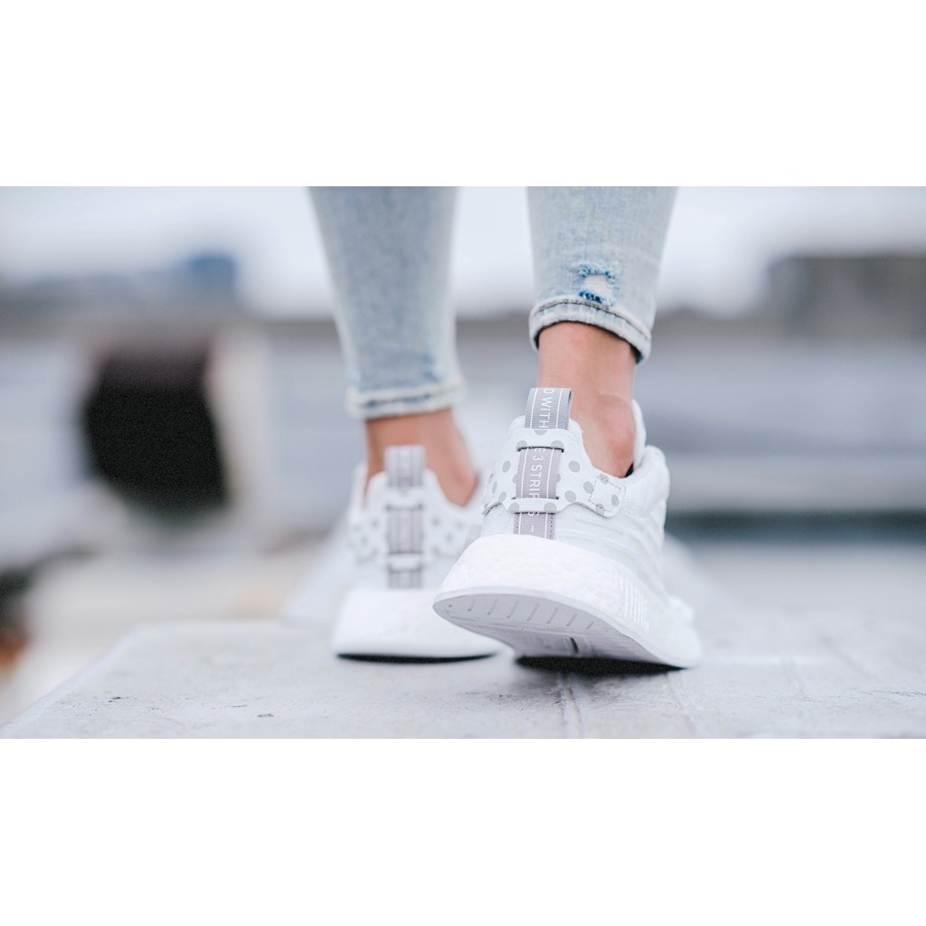 adidas White NMD R2 PK Sneakers US7