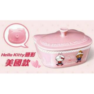 7-11 Hello Kitty x LINE 共度美好食光 陶瓷大烤皿 (Kitty頭形美國款)