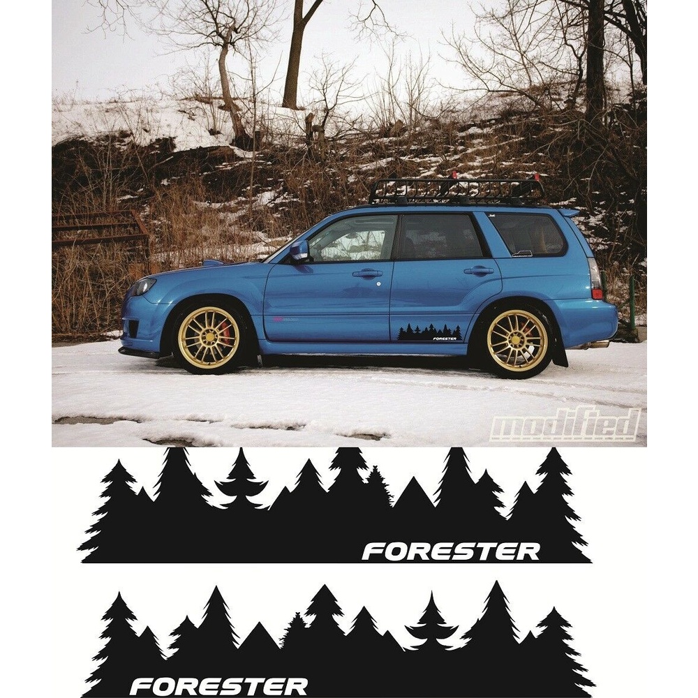 Subaru FORESTER 樹貼紙山貼花 WRX STI Off raod JDM 森林圖形