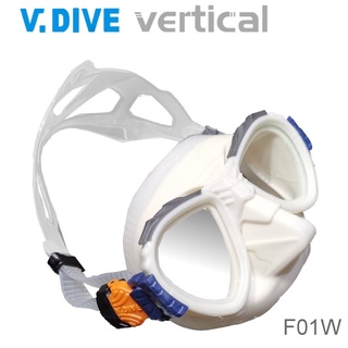 【V.DIVE威帶夫】F01W 福利品 買1送1 低容積自由潛水專業潛水面鏡(不含呼吸管)