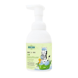 【草本宣言】泡泡二合一慕斯艾草(400ML) 嬰幼兒 寶寶清潔 艾草淨身 沐浴洗髮 不流淚 泡泡露