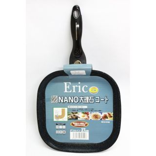 韓國製造 Eric NANO(大理石不沾鍋27cm)導熱性強-方型鍋~玉子燒-大-受熱均勻-使加熱時間縮短