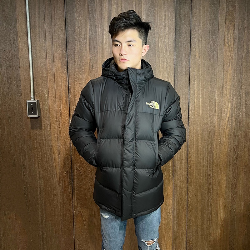 美國百分百【The North Face】連帽 長版風衣 羽絨外套 大衣 TNF 北臉 夾克 防寒防風 黑色 AY67