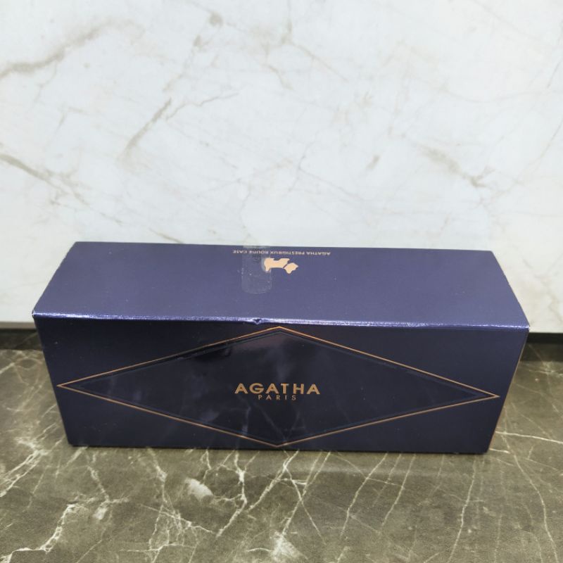 【太好買】法國AGATHA晶鑽魅力藍鑽唇膏盒