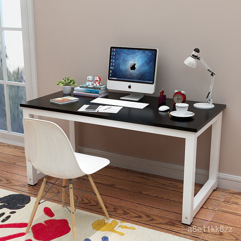 簡易電腦桌台式家用書桌寫字檯雙人學習桌辦公桌租房臥室簡約桌子