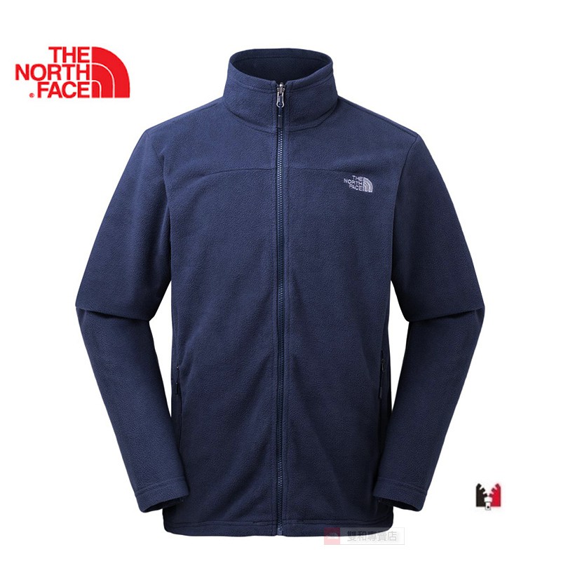 -滿3000免運-[雙和專賣店]The North Face 男 保暖刷毛外套/366L/可套接/都會藍