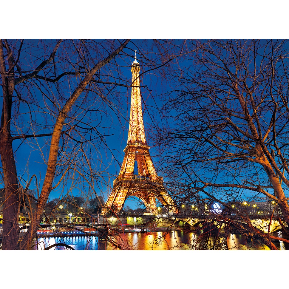 Clementoni  巴黎鐵塔夜景  2000片  拼圖總動員  義大利進口