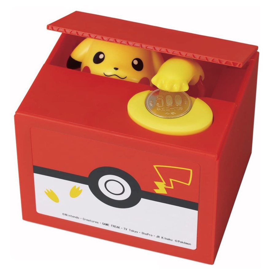 BINGO! 任天堂 Pokémon 皮卡丘儲金箱 Nintendo 電動存錢桶