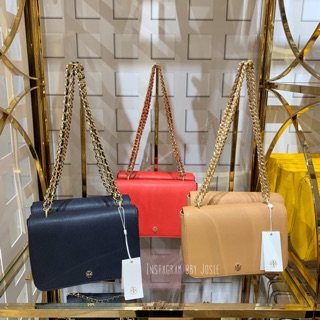 美國正品🇺🇸 Tory Burch TB 新色 防刮皮革 肩背 斜揹包 鏈條包 兩用包