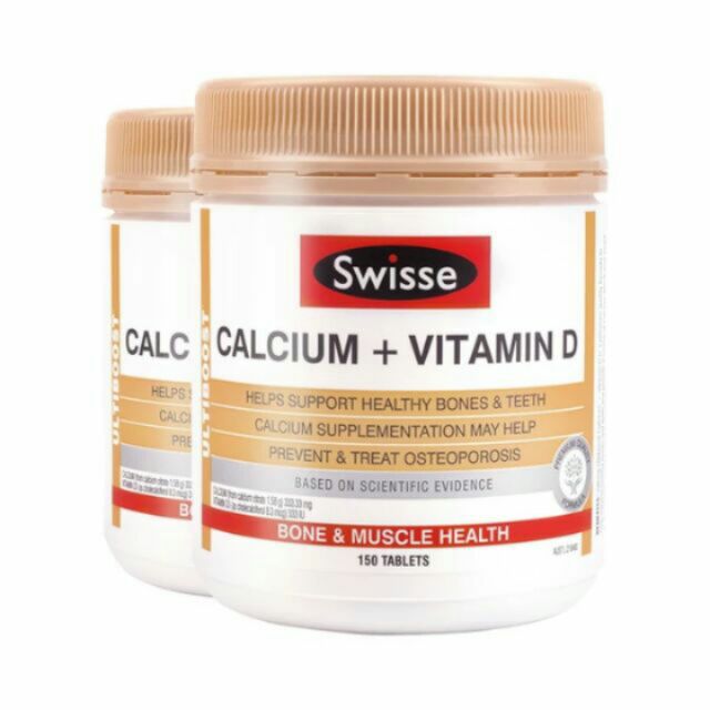 現貨150入 swisse Calcium+Vitamin D 成人鈣片加D