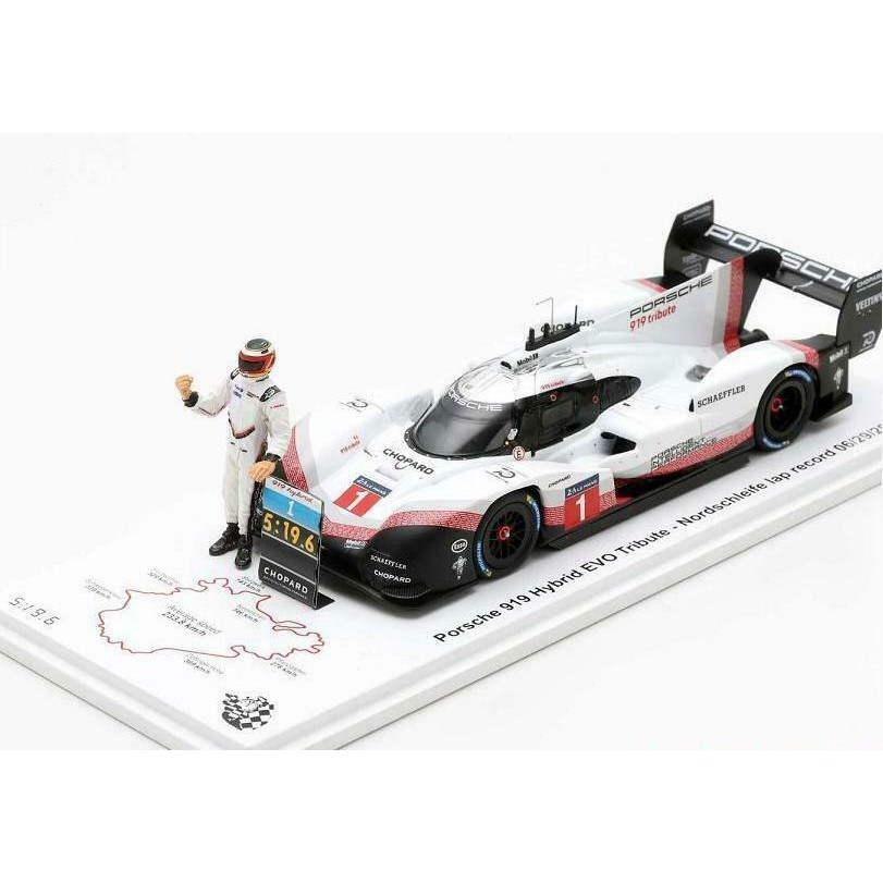 【名車館】Spark S5847 Porsche 919 Hybrid EVO Tribute#1 Nords 1/43