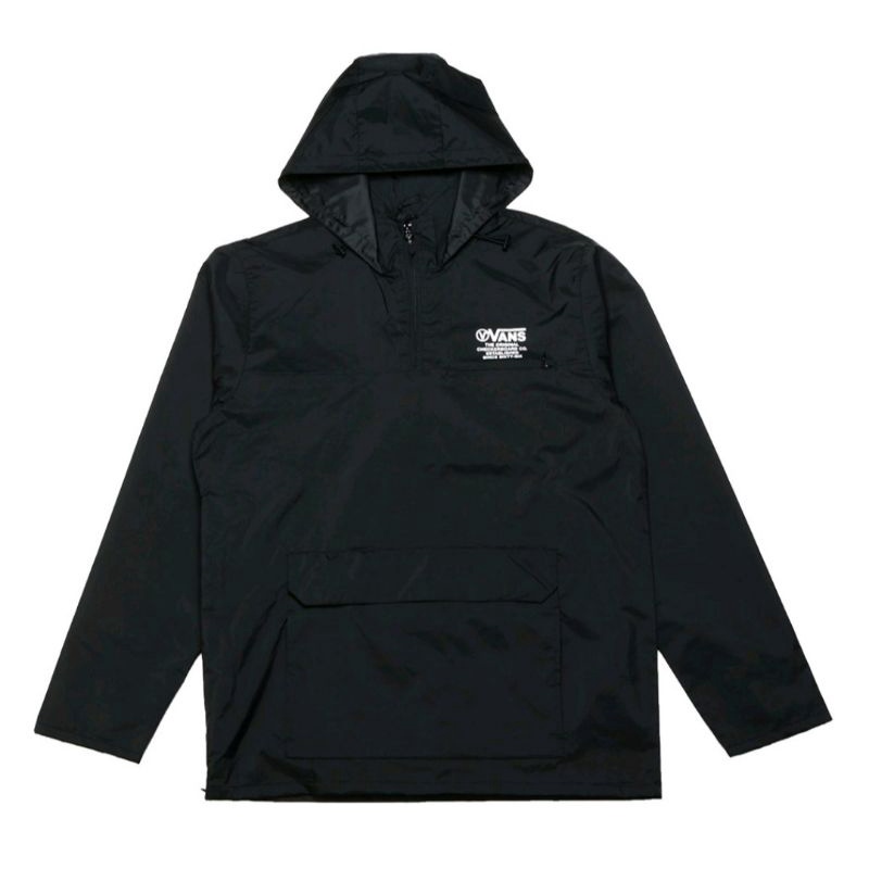 VANS DISTORT TYPE ANORAK 連帽風衣外套 黑