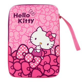 卡漫城 - Hello Kitty 平板 電腦 保護袋 蝴蝶結 ㊣版 10吋11吋 小筆電 避震袋 彈膠型 防護袋