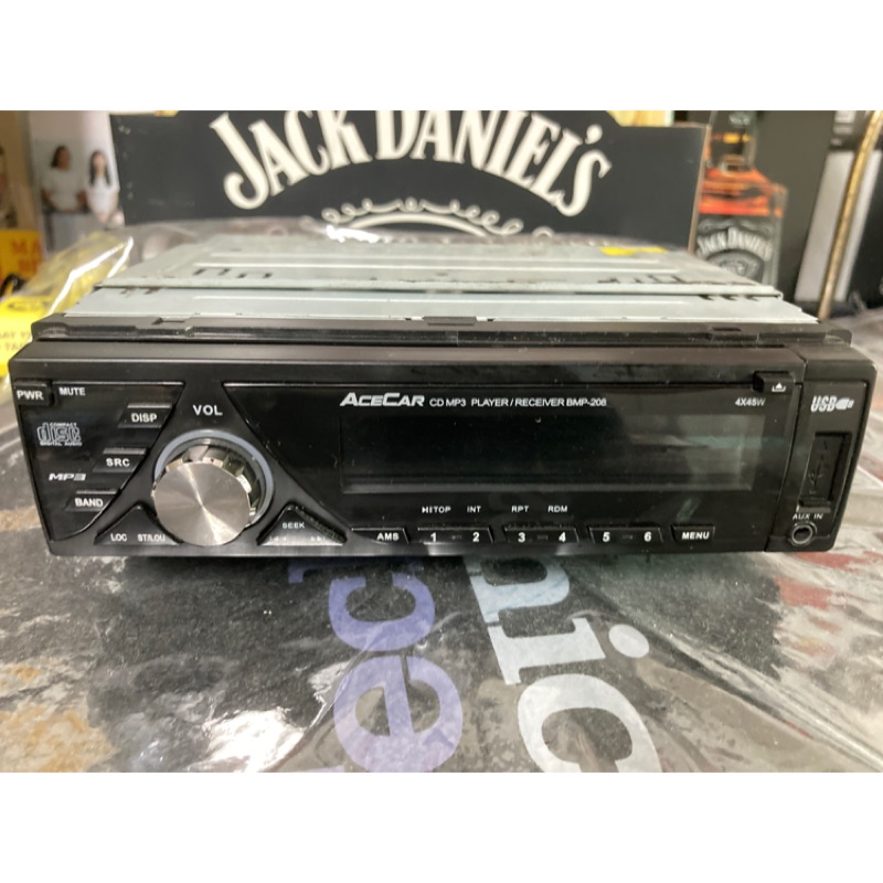 Acecar 奧斯卡bmp 8 Cd Mp3 Usb Sd Mmc Aux 車用音響主機橘紅光適合老車古董車 蝦皮購物