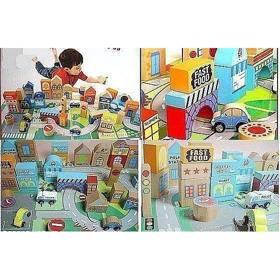 英國BOOTS 超大顆50粒 城市建築 交通情景積木 益智玩具 兒童玩具 禮物出清價290