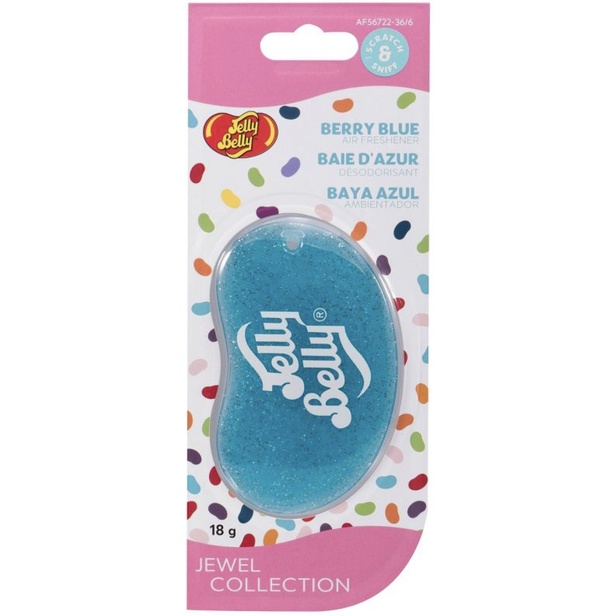 【現貨+免運】美國原廠 Jelly belly 3D 汽車芳香泡泡糖 藍莓香味