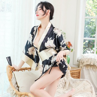 情趣睡衣 性格情趣內衣 女式和服 性感模擬絲緞面 睡衣睡裙制服誘惑套裝 角色扮演
